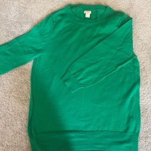 Jcrew thin green sweater